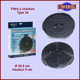 Amc Filtre De Hotte Charbon Forme Demi Lune