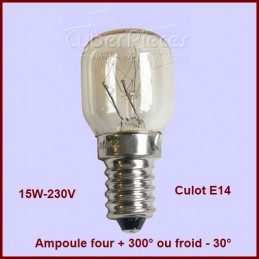 Lampe de Four / Frigo E14 - 25w - 300° 50294697003 - Pièces four
