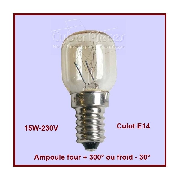 LAMPE DE FOUR 15W-230V-300°C POUR FOUR SAUTER
