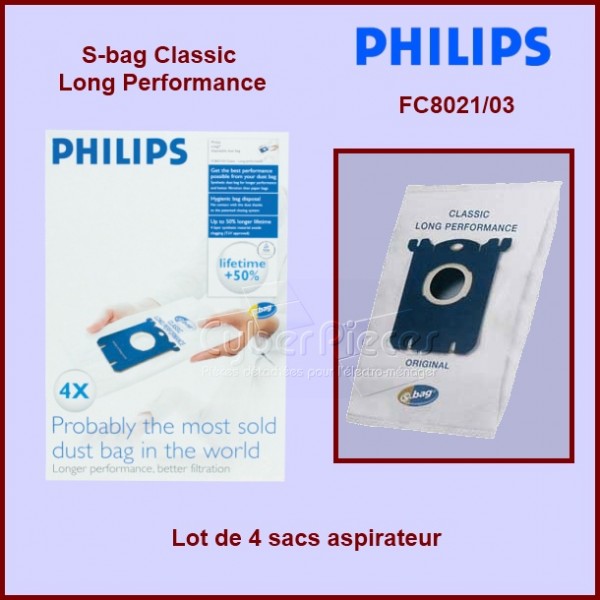 s-bag Sacs pour aspirateur FC8021/03