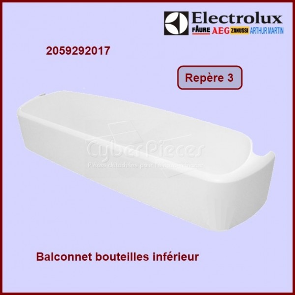 Balconnet Bouteille Electrolux 2425182041 - Pièces réfrigérateur 