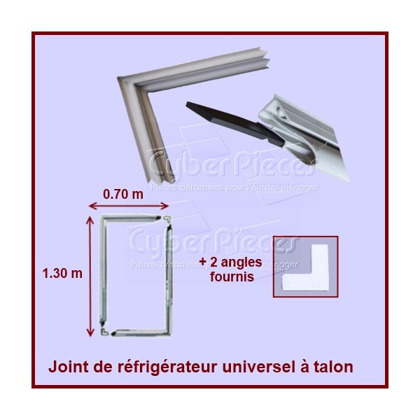 Kit joint magnétique à talon dimension 1m30 X 0m70 - Pièces réfrigé