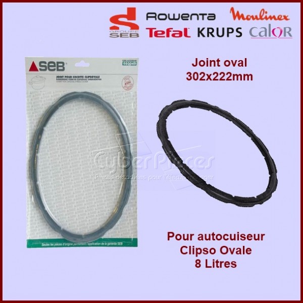 Accessoire autocuiseur Seb Joint clipso 8l/10l d=253, 792237