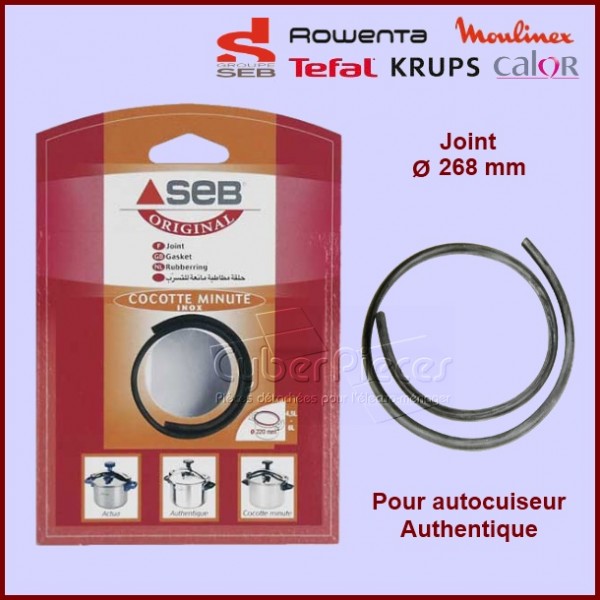 SEB Joint silicone 790138 10 à 18L Ø26,8cm noir - Cdiscount Maison