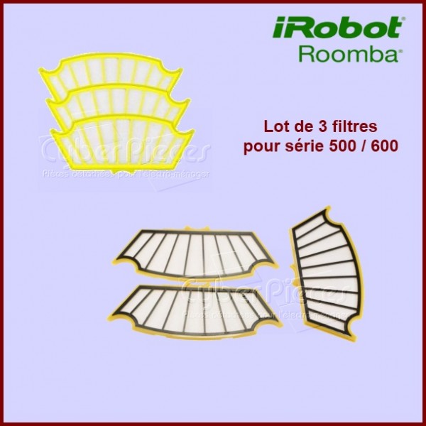Lot de 3 Filtres pour Irobot ROOMBA - ACC251 - Pièces aspirateur