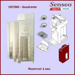 Réservoir d'eau pour machine à café Philips Senseo Cuadrante