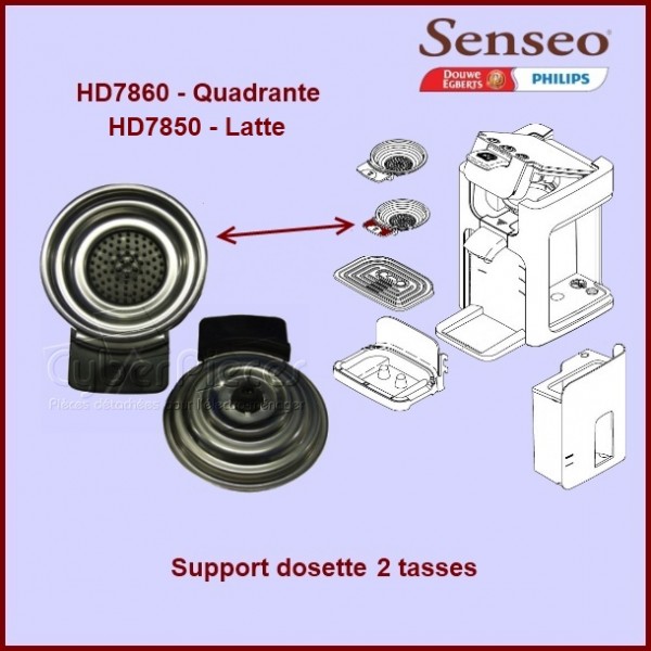 Support dosette 2 tasses SENSEO - Centre Services Réparations