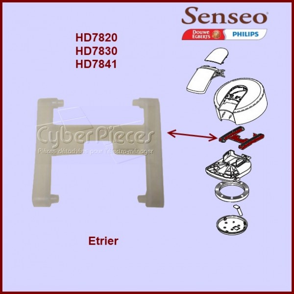 Étrier de couvercle Senseo - 422224741950 - Machine à dosettes