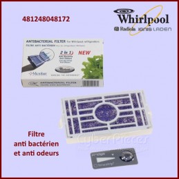 Filtre frigo + Filtre antibactérien Whirlpool - Filtre à air antibactérien  Microban