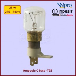 Ampoule T25 240V 25W (6912W3B002D, 9178003553) Four micro-ondes