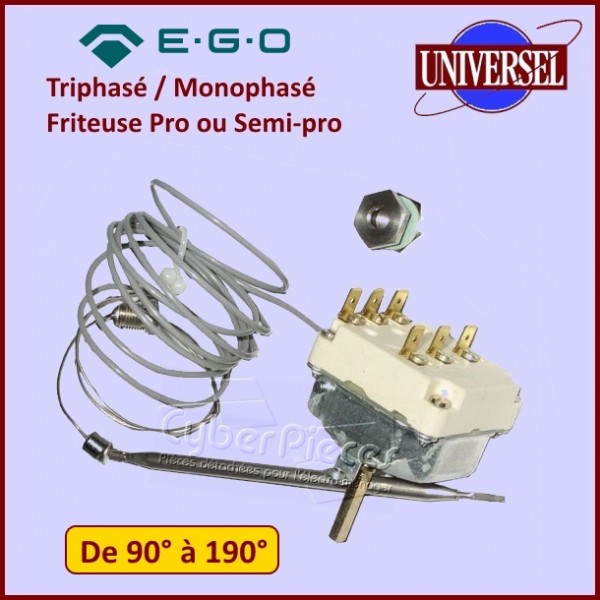 Thermostat triphasé pour Friteuse pro 55.34035.080 - Pièces friteuse