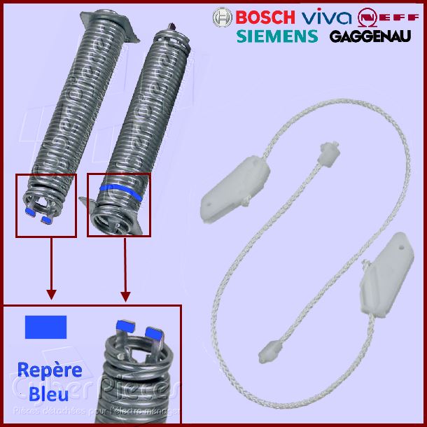 Kit Ressorts + Câbles Bosch Siemens 00754867