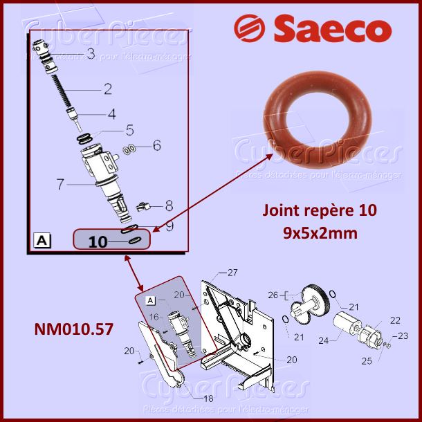 Joint silicone SAECO NM01057