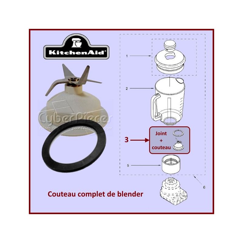 Couteau Kitchenaid lame de 7cm 9704291