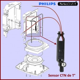 Robinet bec verseur Philips Perfect Draft HD3620 / HD3720 - Tireuse