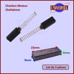 Charbon moteur universel aspirateur 30 mm