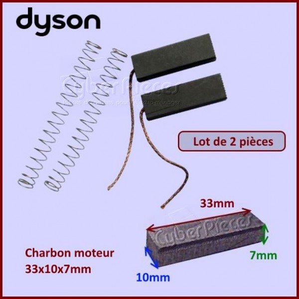 Charbons 7x10x33m/m moteur aspirateur dyson dc01 dc02 dc04 dc05 dc07 - NPM  Lille