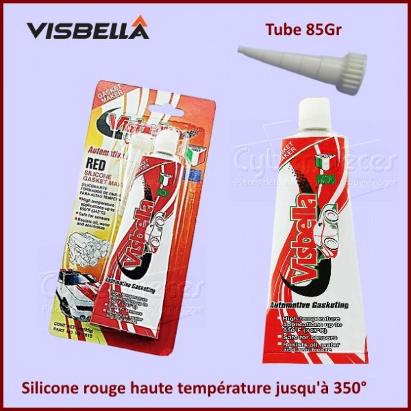 Joint silicone haute température, durablement élastique -  gris/noir/rouge/blanc - Petec