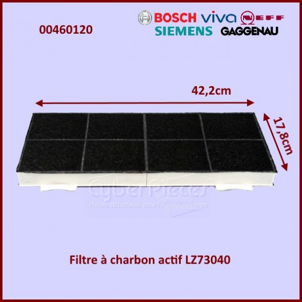 Filtre à charbon DHZ7301 Bosch 00460120 - Pièces hotte