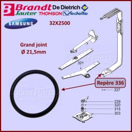Joint du tube d'alimentation Ø21,5mm Brandt 32X2500 - Pièces lave-v