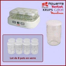 Seb Lot de 8 pots pour yaourtière seb - 989641 