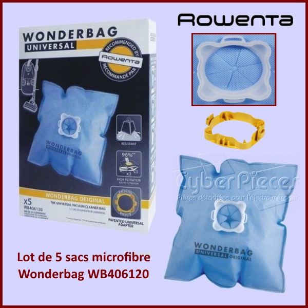 Wonderbag WB406120 boite de 5 Sacs aspirateur Wonderbag