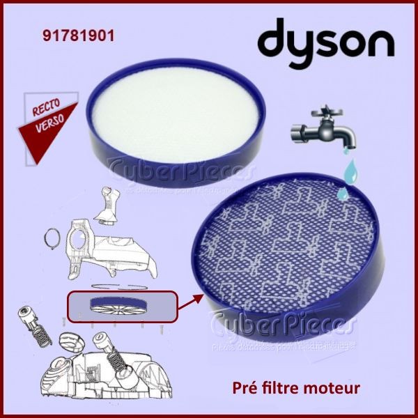 Filtre DYSON FILTRE MOTEUR LAVABLE ASPIRATEUR DYSON V