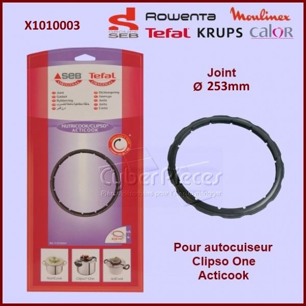 Seb Joint pour autocuiseur inox clipso 8l-10l diamètre 253mm