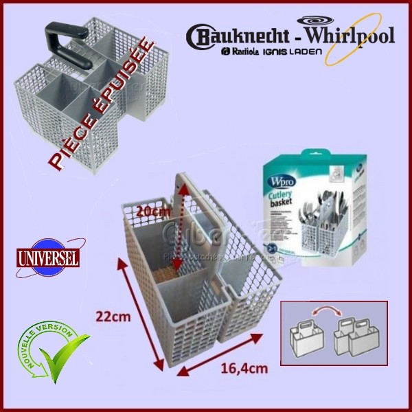 Panier supérieur pour lave-vaisselle Whirlpool Bauknecht - 481945819129
