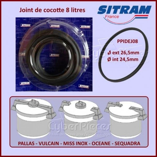 Joint autocuiseur - 8L - 26,5cm/24,5cm - Adaptable Sitram