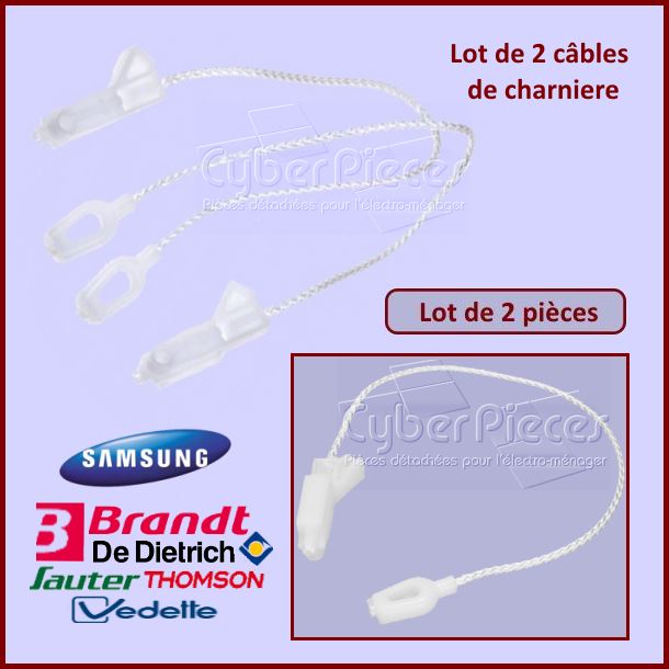 Lot de 2 câbles charniere Brandt 32X3511