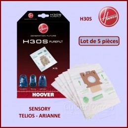 Lot de 5 sacs aspirateur H30S HOOVER 09178278 CYB-135214