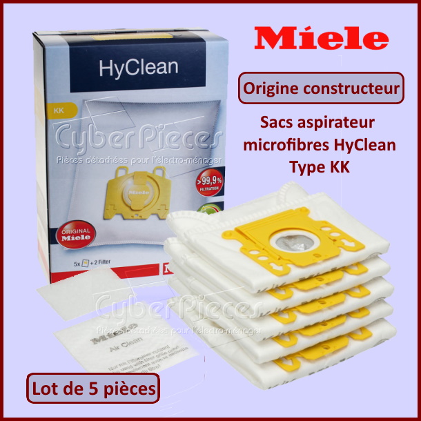 Sacs aspirateur HyClean Type KK Miele 10123260 