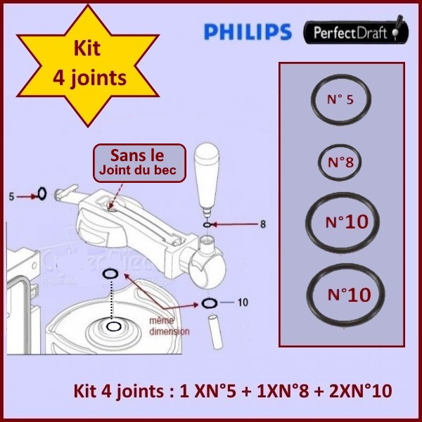 Joint de robinet Perfect Draft Philips
