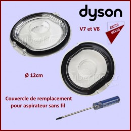 Couvercle de bac à poussière Dyson V7-V8