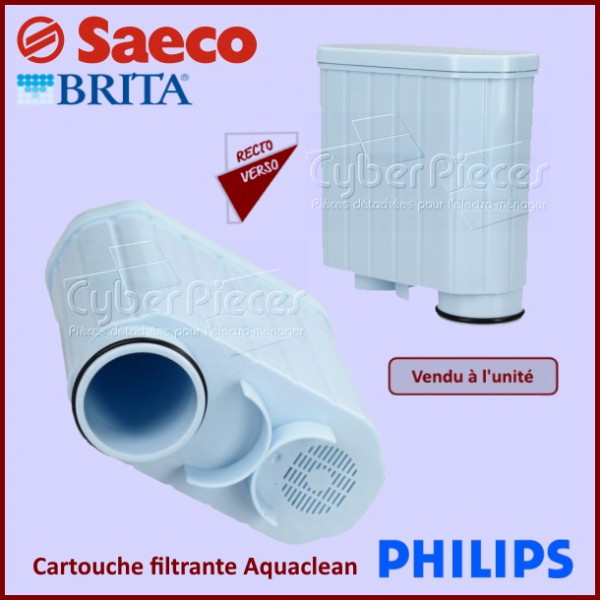 PHILIPS CA6903/22 Lot de 2 filtres a eau et a calcaire AquaClean - Achat &  prix