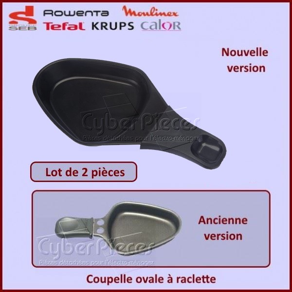 Lot 2 coupelles ovales appareil raclette Accessimo Moulinex 