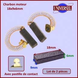 Charbon moteur aspirateur (pièce) - 13910