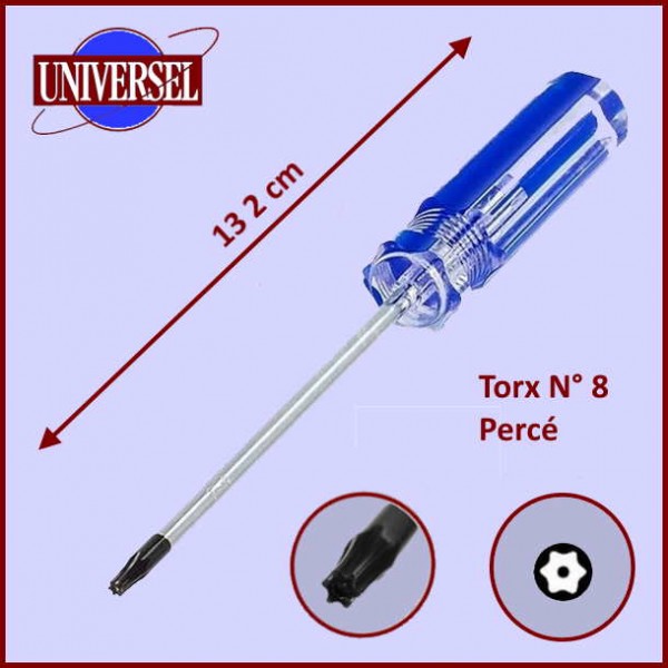 Tournevis Torx T8 percé CYB-187589