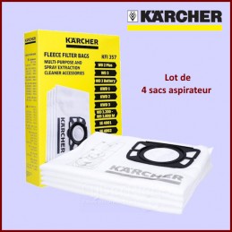 Lot de 4 sacs aspirateur KFI357 Kärcher 69591300 - 28633140 CYB-115674