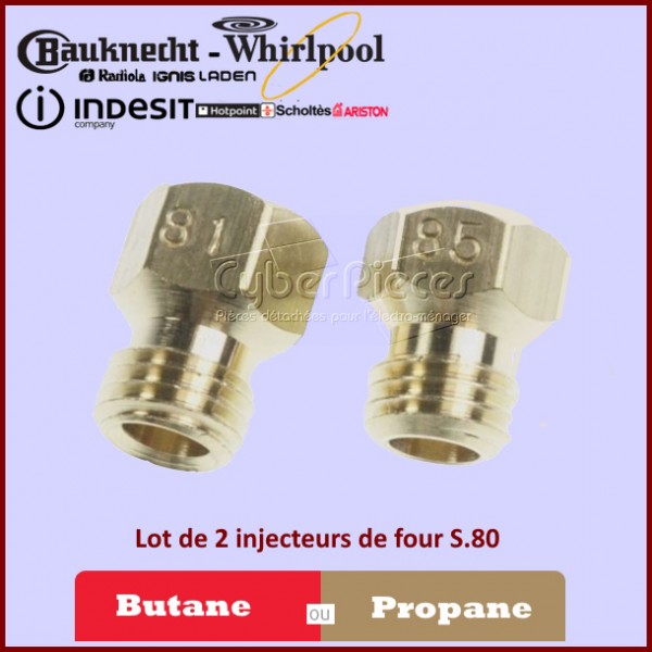 Injecteurs gaz Butane S.80 Indesit C00021370