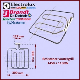 resistance grill voute 2100 w 230 v pour four BRANDT - 74X2310