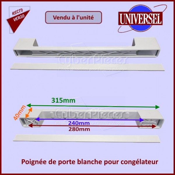 Poignée de porte universelle pour congélateur CYB-142663