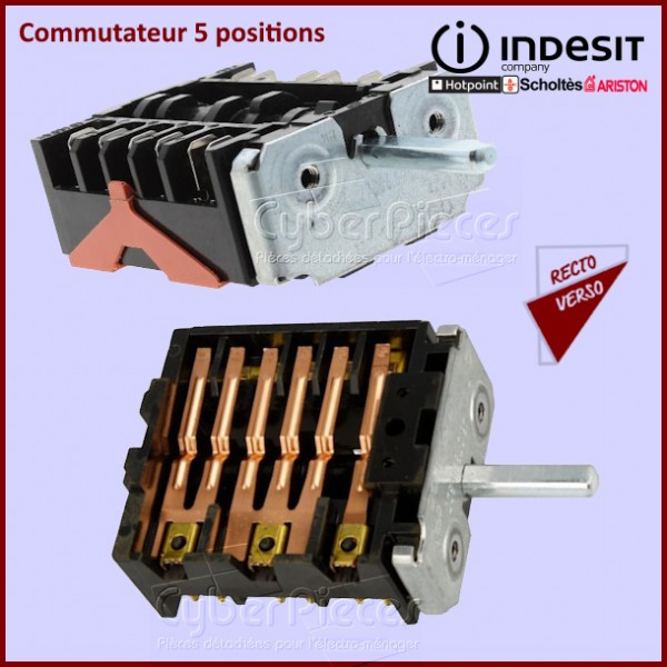 Commutateur 5 positions Indesit C00033977 CYB-225137