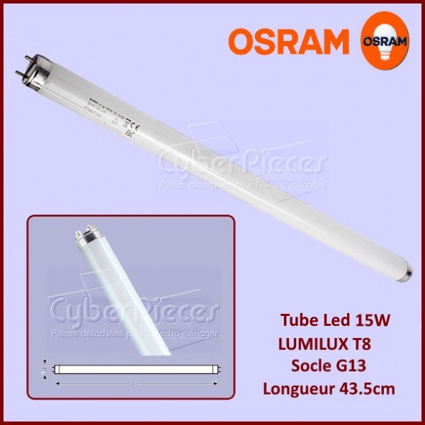 Tube Led 15W - T8 - Socle G13 - 43.5cm Pour Hotte CYB-046527