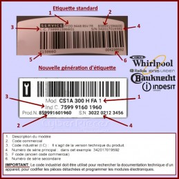 Carte électronique A1D10 Whirlpool 481921478177 CYB-158756