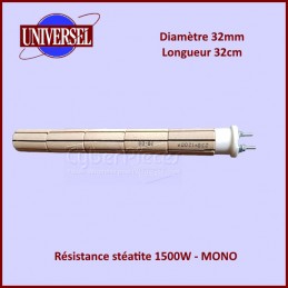 Résistance stéatite 1500W - MONO - Diam 32mm CYB-225199