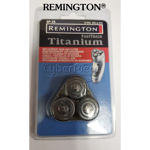 Lot de 3 Têtes rotatives Remington SP19 CYB-400978