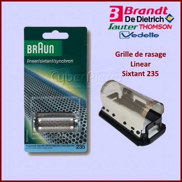 Grille de rasoir Linear Sixtant 235 Braun 5235760 CYB-035736