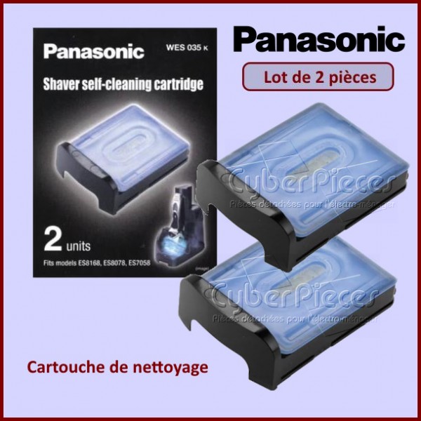 Lot de 2 cartouches de nettoyage Panasonic WES035K CYB-409858